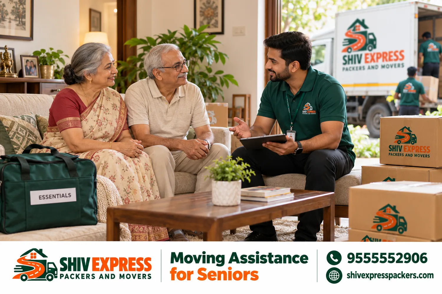 Senior-Citizen Moving Assistance with Shiv Express