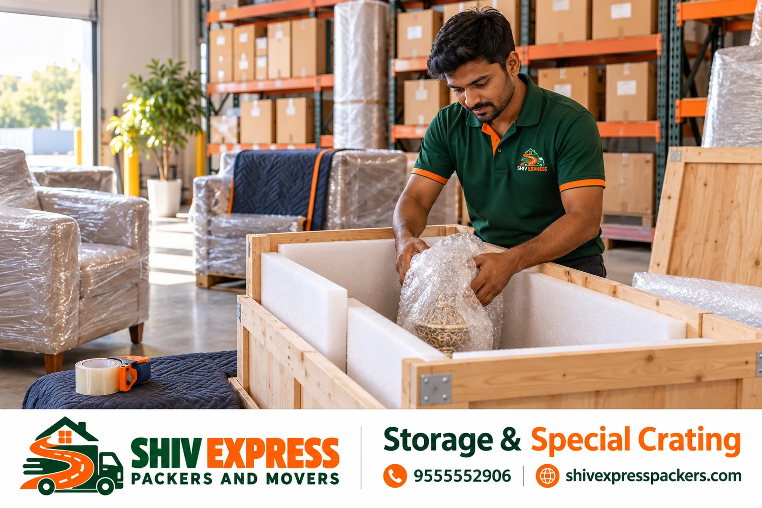 Wooden Crating and Special Packing with Shiv Express